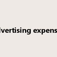 advertising expenses是什么意思