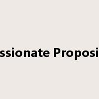 Passionate Proposing是什么意思