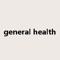 general health是什么意思