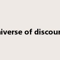 universe of discourse是什么意思