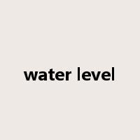 water level是什么意思