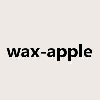 wax-apple是什么意思