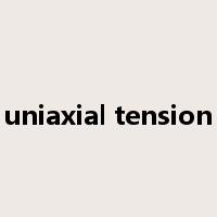 uniaxial tension是什么意思