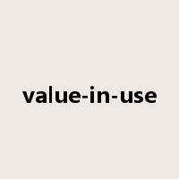 value-in-use是什么意思