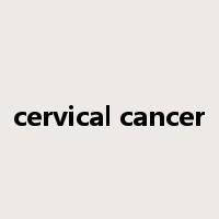 cervical cancer是什么意思