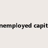 unemployed capital是什么意思