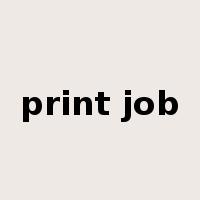 print job是什么意思