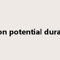 action potential duration是什么意思