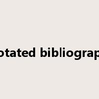 annotated bibliographies是什么意思