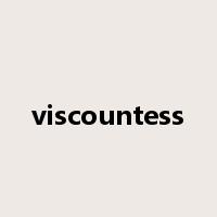 viscountess是什么意思