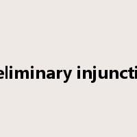 preliminary injunction是什么意思