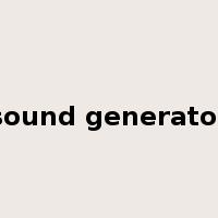 sound generator是什么意思