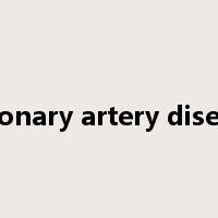 coronary artery disease是什么意思