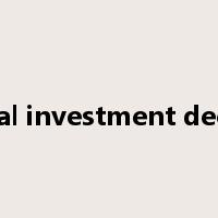 Capital investment decision是什么意思