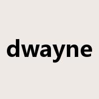 dwayne是什么意思