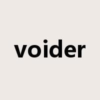 voider是什么意思