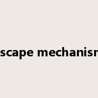 escape mechanism是什么意思