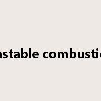 unstable combustion是什么意思