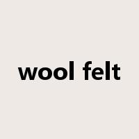 wool felt是什么意思