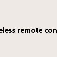 wireless remote control是什么意思