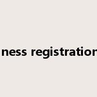 business registration fee是什么意思