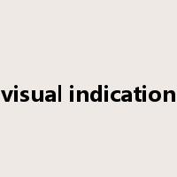 visual indication是什么意思