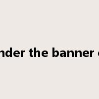 under the banner of是什么意思