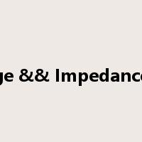 Voltage && Impedance Data是什么意思