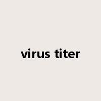 virus titer是什么意思