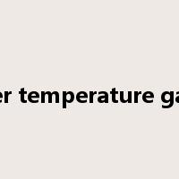 water temperature gauge是什么意思