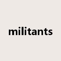 militants是什么意思