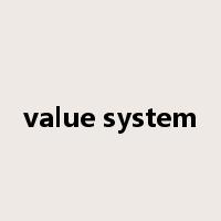 value system是什么意思