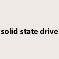 solid state drive是什么意思