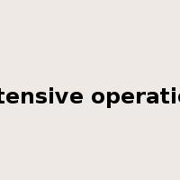 intensive operation是什么意思