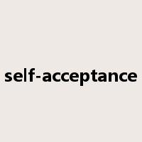 self-acceptance是什么意思