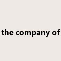 the company of是什么意思