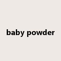 baby powder是什么意思