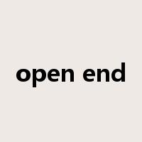 open end是什么意思