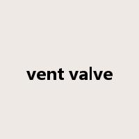 vent valve是什么意思