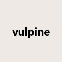 vulpine是什么意思