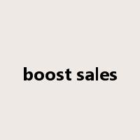 boost sales是什么意思
