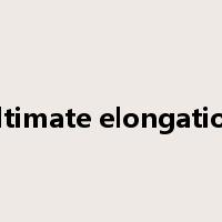 ultimate elongation是什么意思