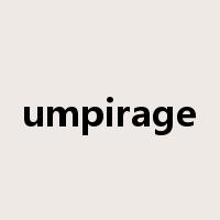 umpirage是什么意思