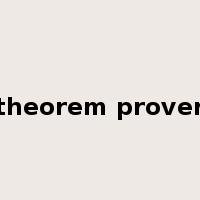theorem prover是什么意思