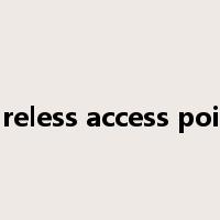 wireless access point是什么意思