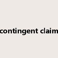 contingent claim是什么意思