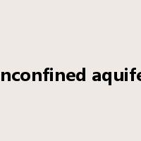 unconfined aquifer是什么意思