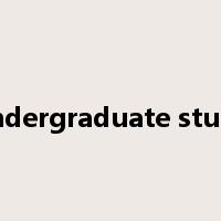 undergraduate study是什么意思