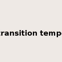 phase transition temperature是什么意思