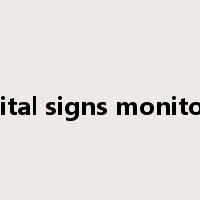 vital signs monitor是什么意思